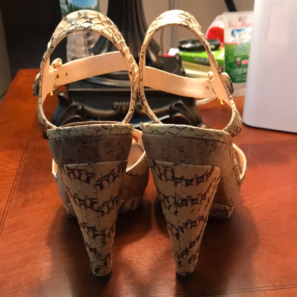 Prada python sandals Sz 37 - Picture 3 of 5